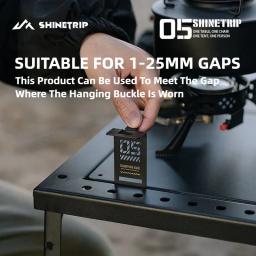 Shine viagem ao ar livre tanque de armazenamento gás cabide mesa acampamento cabide acessórios tático gancho aço inoxidável equipamentos sobrevivência - Image 3