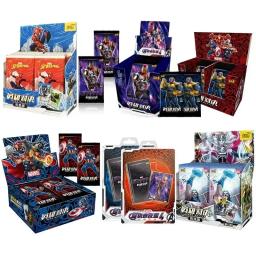 Kayou marvel heróis quadrinhos versus vingadores anime cartões brinquedo festa jogando jogos crianças álbum coleção caixas de presente papel hobby - Image 1