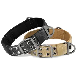 Coleira militar tática, Coleira de nylon ajustável, Durável para cães de médio e grande porte, Treinamento e caça de pastor alemão - Image 2