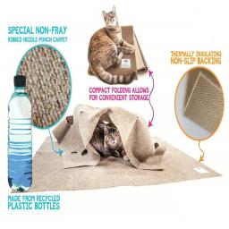 Dobrável resistente a riscos Pet jogando Game Mat, Gato jogando o jogo, Tapete de atividade de treinamento, Mordida escalada, Cat Litter Mat Pad - Image 3