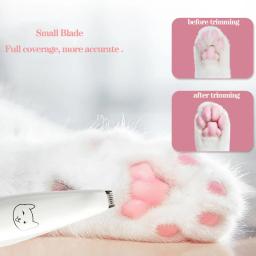 Electric Hair Clippers com Tesoura para Animais de Estimação, Cão e Gato Cortador de Cabelo, Ouvido e Olhos, Aparador De Pata, Carregamento USB, Grooming Suprimentos, Dropship - Image 6