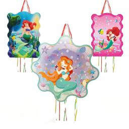 Disney-Sereia Ariel Princes Decoração Pinata para Crianças, Favores DIY, Festa de Aniversário, Decoração de Eventos, Meninas e Meninos, 1Pc Lot - Image 1