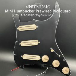 Pickguard de guitarra ST pré-cabeado, Ímã cerâmico, Hot Rails, Captador de bobina dupla, Conjunto Scratchplate para guitarra ST - Image 1