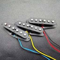 Alnico 5-Captador de guitarra elétrica, Single Coil, Top escalonado, captador de bobina de fibra, pescoço, meio, ponte, ponte, 50mm, 50mm, 52mm, guitarra ST - Image 3