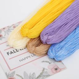 Fio de Crochet Oco para Fazer Jóias DIY, Cordão de Macramé Trançado Forte, Corda para Jóias e Chapéu, Nó Chinês Artesanal, 100m - Image 4