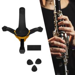 Fácil de transportar suporte do tripé para instrumento de sopro, portátil, dobrável, suporte do saxofone, suporte da flauta, instrumentos musicais suprimentos - Image 3