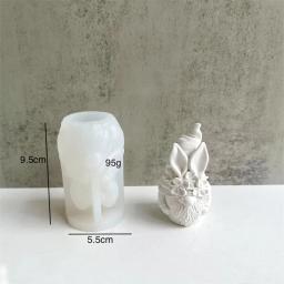 Molde De Silicone De Vela Anão, Forma De Gesso, Arte De Escultura, Aromaterapia Gesso, Decoração De Casa Artesanal, Presente De Trança De Natal - Image 2