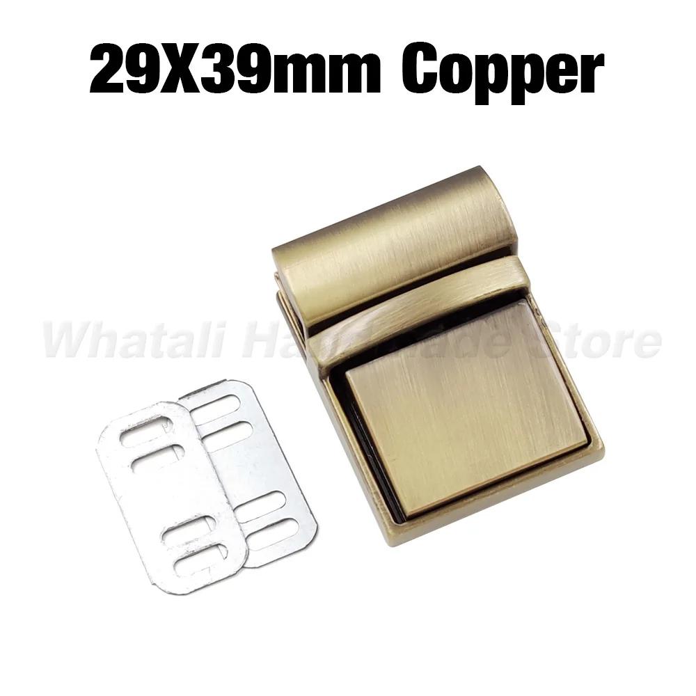 1pc Metal Square Push Lock Turn Pressionado Bloqueio Fecho Fivela para Couro Craft Bolsa Bolsa DIY Hardware Acessórios - Image 1