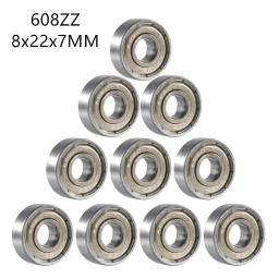 10 peças 608 zz 608rs rolamentos de esferas 608zz metal duplo blindagem em miniatura rolamentos rígidos de esferas de skate 8mm x 22mm x 7mm - Image 4