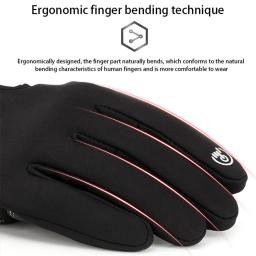 Neoprene luvas de inverno dos homens ciclismo bicicleta mulher térmica vento frio tela toque à prova dwaterproof água quente ao ar livre correndo esqui mitten - Image 5