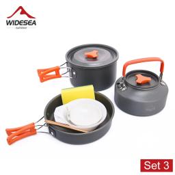 Widesea-Outdoor Camping Tableware Set, Panelas, Panelas, Pratos turísticos, Bowler, Equipamento de cozinha, Equipamento, Utensílios, Caminhadas, Piquenique, Viagem - Image 6