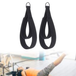 2 tiras de laço duplo para pilates, tiras de anéis d reformadores, equipamento de exercício de academia para treino fitness, treinamento central, ginástica - Image 3