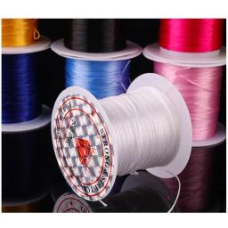 Stretch Elastic Nylon Cord para Jóias DIY, Fio Colorido, Beading String, Linha de Cordas, Pulseiras e Colares, 10 Metros, 0.6mm, 1 Rolo - Image 3