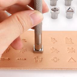 25 pçs conjunto de ferramentas de carimbo de artesanato de couro, conjunto de carimbo de ferramenta de artesanato de couro de qualidade ferramentas de escultura para iniciantes e profissionais diy - Image 4