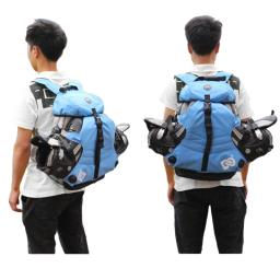 Moda ao ar livre sacos unisex profissional patins mochila esportes ao ar livre mochila durável multi-bolso sacos de esportes masculinos - Image 2