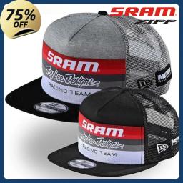 Novo SRAM Racing Snapback Chapéu Esportes ao ar livre Protetor solar Chapéu de beisebol - Image 1
