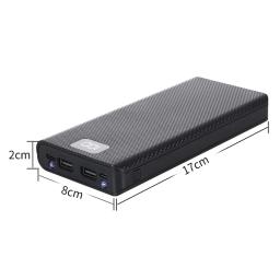 Suporte destacável da bateria para telefone, caixa do banco do poder, caixa de armazenamento da carga, USB duplo, tipo C Shell, 8x18650, 5V, 2A - Image 6
