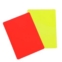 Árbitro de futebol em pvc, cartão vermelho e amarelo, ferramenta de treinamento de jogo de futebol, acessório esportivo de futebol 8x11cm - Image 6