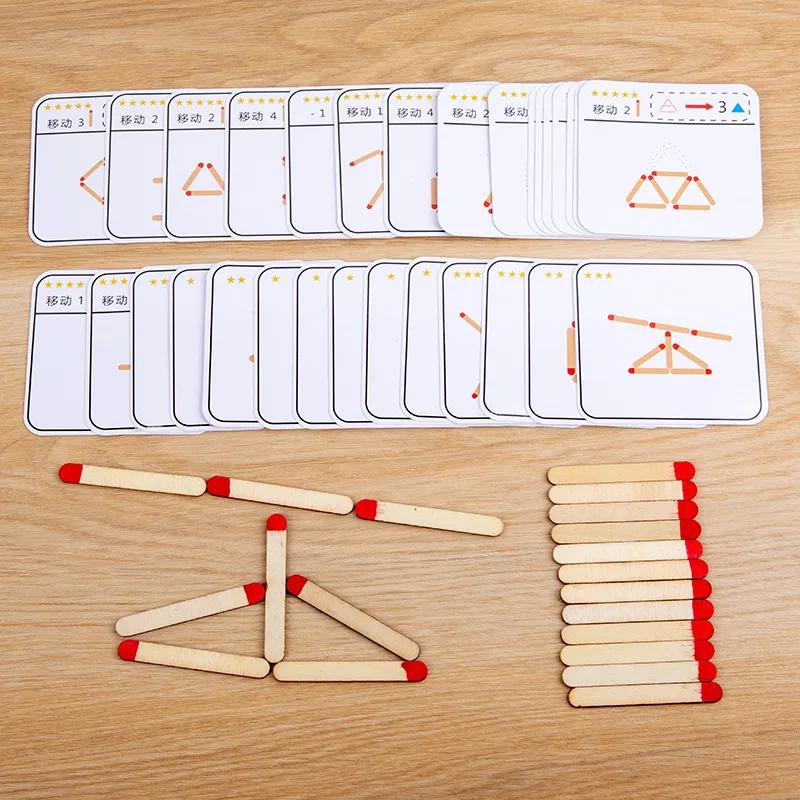 Jogo de tabuleiro para crianças, Jogos Montessori, Puzzles, Jogos, Jogos de madeira, DIY, Lógica, Pensando, Match Training, Educacional - Image 1