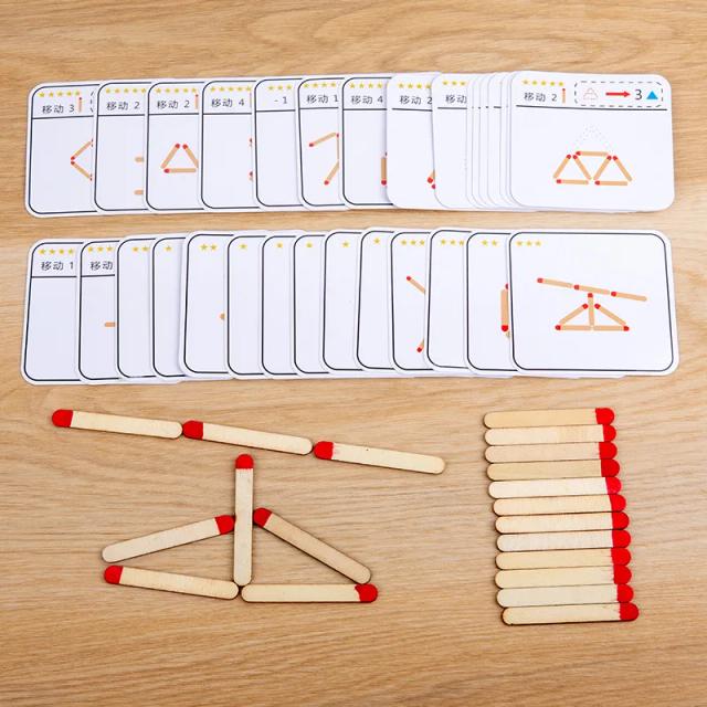 Jogo de Tabuleiro Educativo para Crianças: Montessori, Puzzles e Lógica em Madeira