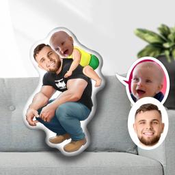 Personalizado criativo personalizado personalizado travesseiro, bonecas almofada, rosto foto, pai e filho, minime, menino e menina, criança - Image 1