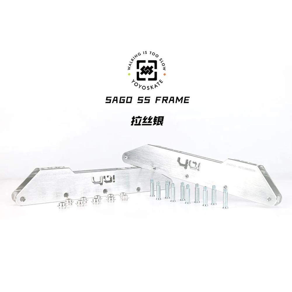 1 par 100% original yoyo skate sago 5S quadro de skate inline para 80-72-80-80-80mm 5 rodas velocidade slalom patinação base patines perseguição - Image 1
