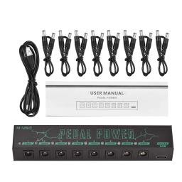 M-VAVE-PEDAL Fonte de alimentação Pedal de guitarra, 8 DC isolado, 9V, 100mAh ou 300mAh saídas, peças e acessórios de guitarra portáteis - Image 1