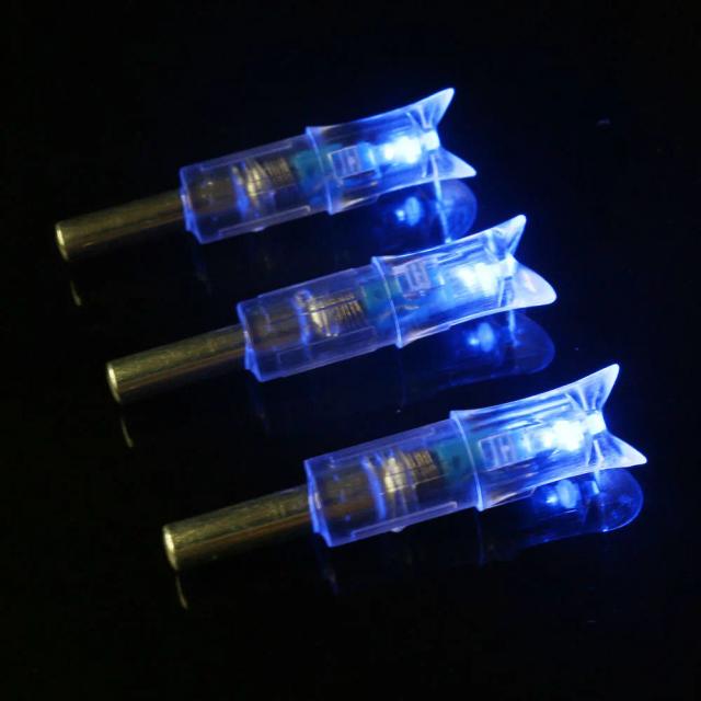 Conjunto de 3/6/12 Pontas de Seta Iluminadas com LED para Caça Noturna e Esportes de Tiro