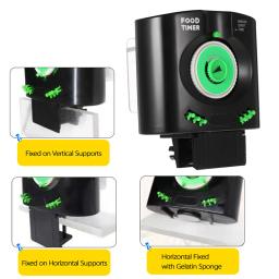Alimentador Automático para Aquário, Máquina De Alimentação De Tanques De Peixes, Suprimentos Ecológicos, Saída De Comida Ajustável - Image 6