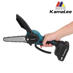 Kamolee-Brushless Serra Elétrica, Mini Chainsaw, Cortador de Madeira, Poda Jardim Power Tool, Makita 18V Bateria, 8" - Image 3