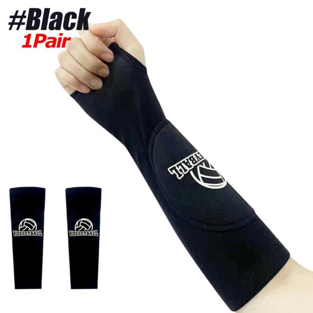 Almofadas Acolchoadas de Voleibol para Treinamento com Protetor de Pulso e Abertura para o Polegar - Ideal para Meninos e Meninas, 1 Par