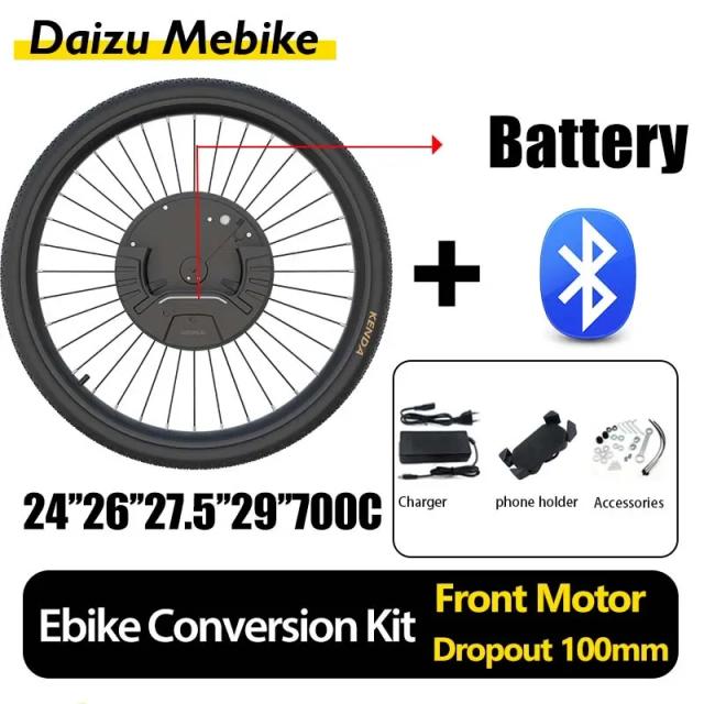 Kit de Conversão para Bicicleta Elétrica IMortor 3.0 - Roda Dianteira 350W 36V com Instalação Simplificada