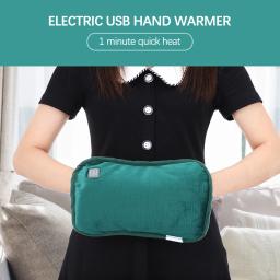 Aquecedor De Mão De Grafeno De Aquecimento Elétrico, Calor Quente Saco, Almofada De Luvas De Travesseiro, USB Recarregável, Inverno Quente Mãos Térmicas e Aquecedor De Pés - Image 5