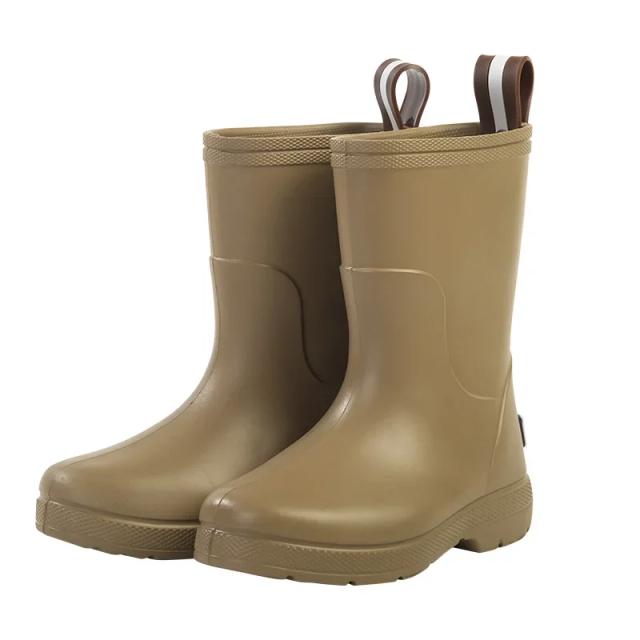 Botas de Chuva Infantil Impermeáveis Borracha Slip-On Resistente Antiderrapante