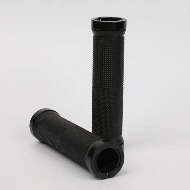 Punhos Antiderrapantes de Borracha para Guiador de MTB com Fechadura em Liga Leve - Acessórios de Ciclismo, 1 Par