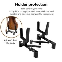 Suporte de violino ajustável, dobrável, portátil, de cordas, acessórios para instrumentos musicais, retrátil, suporte, esponja - Image 3