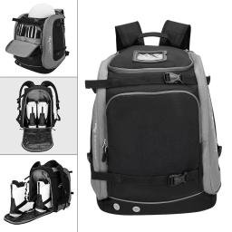 Mochila de esqui à prova d'água 65l, grande capacidade, bolsa de transporte, compartimentos, pano oxford para acessórios, jaqueta de luvas ao ar livre - Image 5