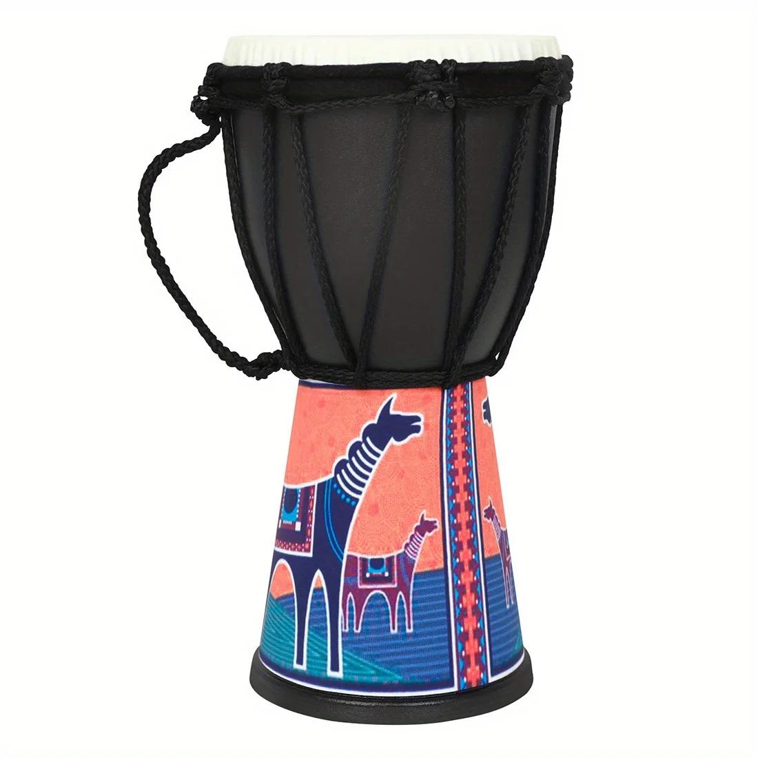Mini tamanho Africano mão portátil tambor, percussão instrumento Musical, ABS tambor de câmara, Djembe colorido, 4 Polegada, profissional - Image 1