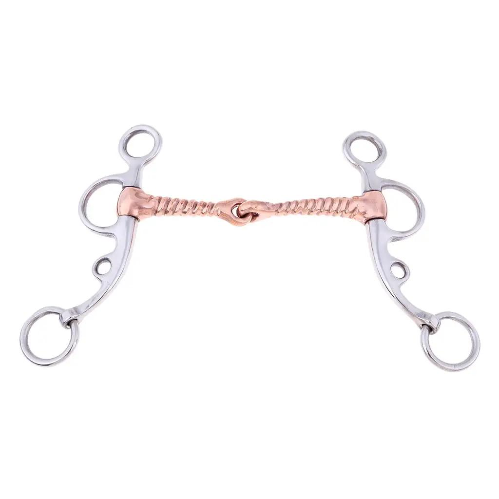 Brida de treinamento de rolo, aço inoxidável, acessórios de equitação, ferrugem - Image 1