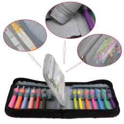 Saco de armazenamento bonito Crochet Hook, Knitting Kit Organizer Case, Costura, Crochet, Tesoura, DIY Tools Pouch - Image 1