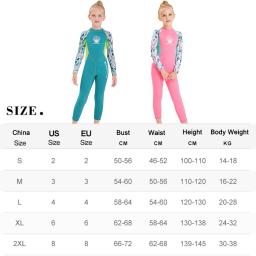 Terno de mergulho em neoprene para crianças Roupas de surf One Piece Beachwear Fato de banho Proteção UV Esportes aquáticos Fatos de natação 2,5mm - Image 6