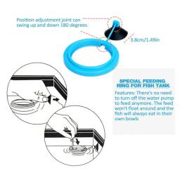 Anel alimentador de peixe flutuante automático e sem poluição, Dispensador de alimentos para aquário, Anel de alimentação para planta flutuante - Image 3