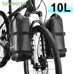 Newboler prateleira para garfo dianteiro de bicicleta, com bolsa de metal para garfo de bicicleta mtb, suporte de carga 10lportátil, acessório para bolsa de bicicleta - Image 1