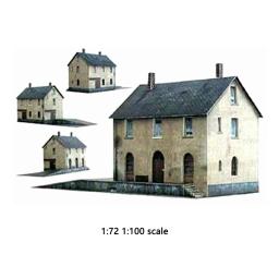 Modelo miniatura para montagem de construção, materiais de papel, Kits artesanais de diorama, 1 conjunto, escala 1:87, 64, 72, 100 - Image 5