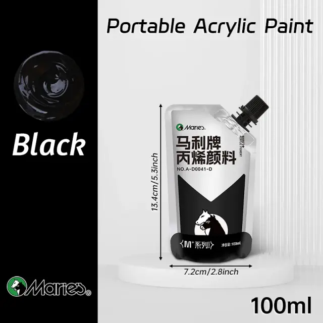 Tinta Acrílica Marie's 100ml à Prova d'Água em Cores Sortidas para DIY e Artesanato Profissional