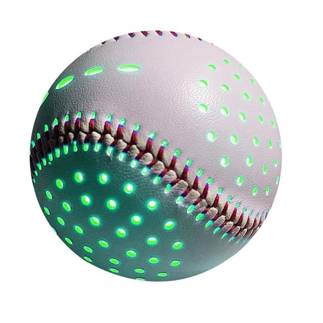 Beisebol iluminado de 9 polegadas que brilha no beisebol escuro para entretenimento esportivo familiar