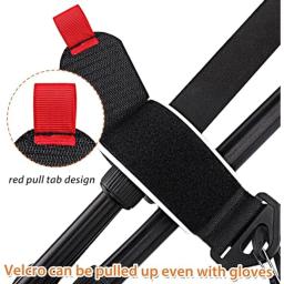 Pólo de esqui transportadora cinta cinto de fixação durável snowboard alça de ombro para skate inverno esportes ao ar livre esquis acessórios - Image 2
