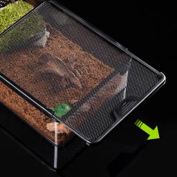 Réptil vidro terrário tanque para répteis, micro terrário, gabinete, anfíbios tanque, visão completa, visualmente atraente para répteis - Image 2