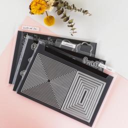 Caixa de armazenamento transparente para artesanato com 6 divisores de abas/folhas magnéticas fortes de dupla face/envelopes de plástico organizador de carimbo de corte - Image 3
