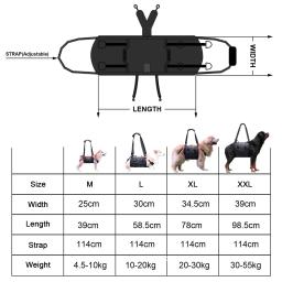 Sling portátil do cão para as pernas traseiras, Hip Support Harness, Older Limping Canine Aid, Dog Assist Reabilitação Lifting Leashes - Image 6